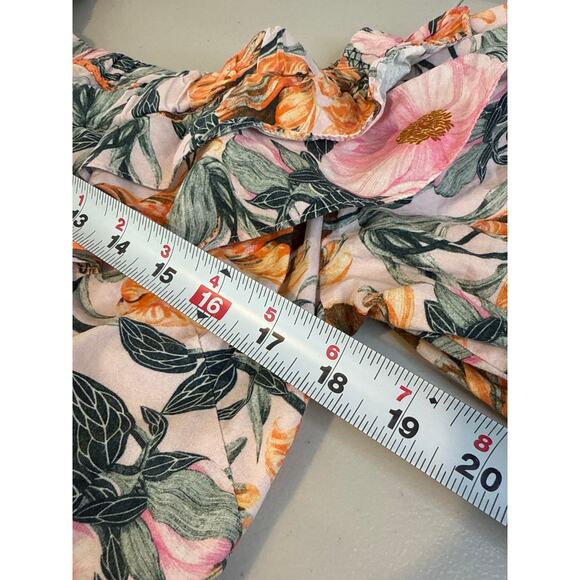 Cecilia Petterson for Anthropologie Ruffled Off-the-Shoulder Crop Blouse Size SP - Picture 6 of 7